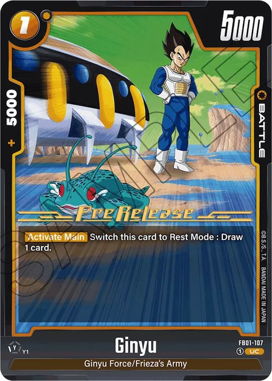 Ginyu - FB01-107 #fb1-107 – Awakened Pulse Pre-Release Cards