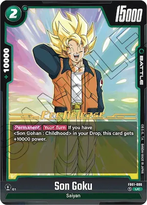 Son Goku - FB01-086 #fb1-086 – Awakened Pulse Pre-Release Cards