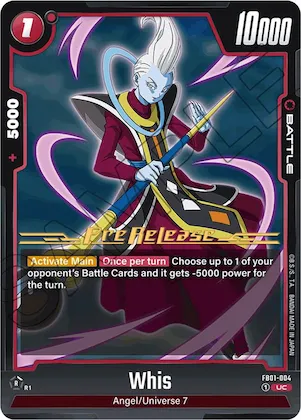Whis #fb1-004 – Awakened Pulse Pre-Release Cards