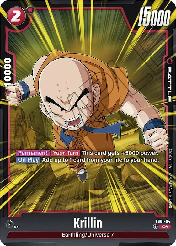 Krillin (Bonus Pack Alternate Art) #fs1-04 – Starter Deck 1: Son Goku