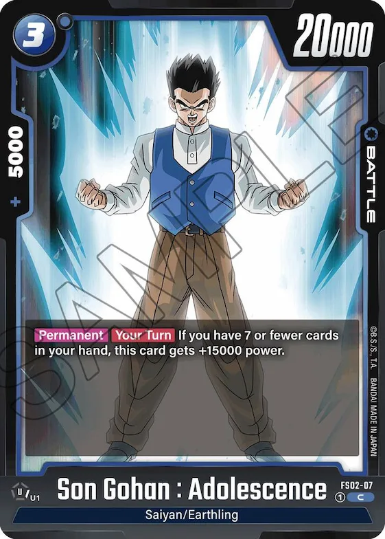 Son Gohan : Adolescence #fs2-07 – Starter Deck 2: Vegeta