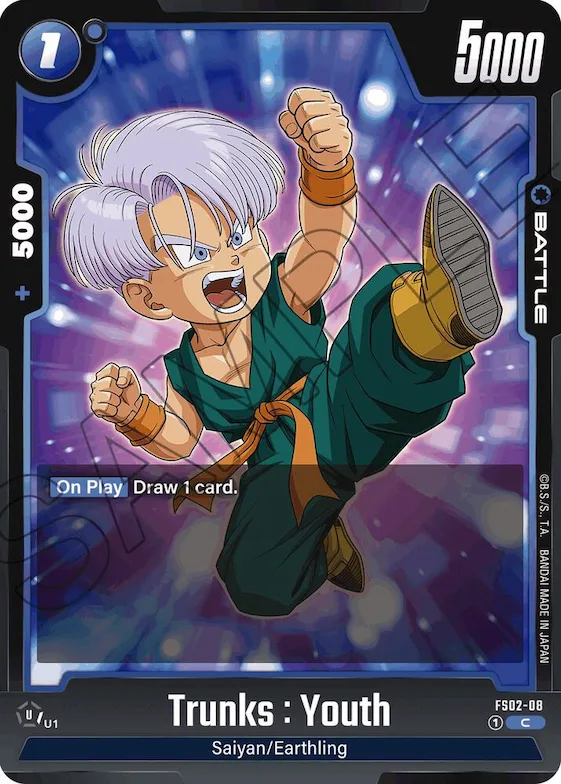 Trunks : Youth - FS02-08 #fs2-08 – Starter Deck 2: Vegeta