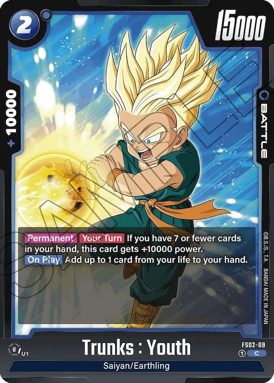 Trunks : Youth - FS02-09 #fs2-09 – Starter Deck 2: Vegeta