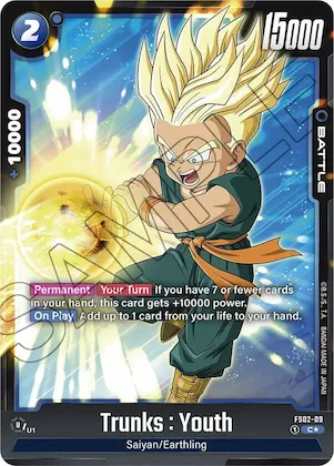 Trunks : Youth - FS02-09 (Bonus Pack Alternate Art) #fs2-09 – Starter Deck 2: Vegeta