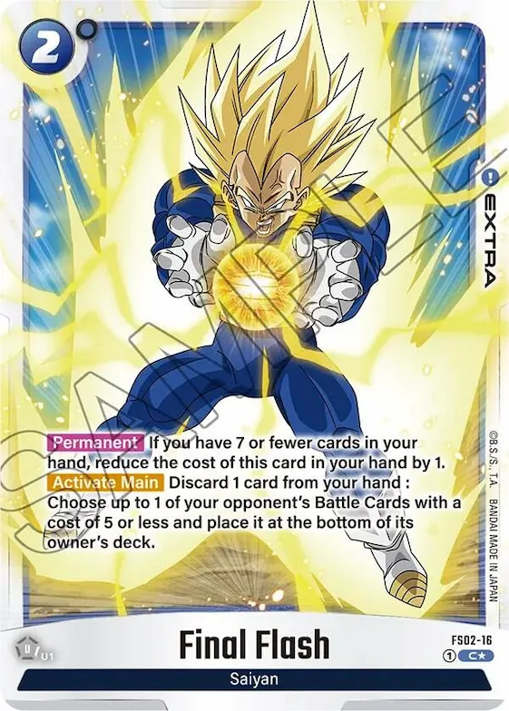 Final Flash (Bonus Pack Alternate Art) #fs2-16 – Starter Deck 2: Vegeta