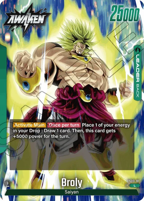 Broly - FS03-01 #fs3-01 – Starter Deck 3: Broly