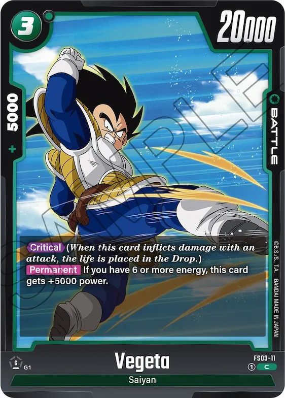 Vegeta - FS03-11 #fs3-11 – Starter Deck 3: Broly