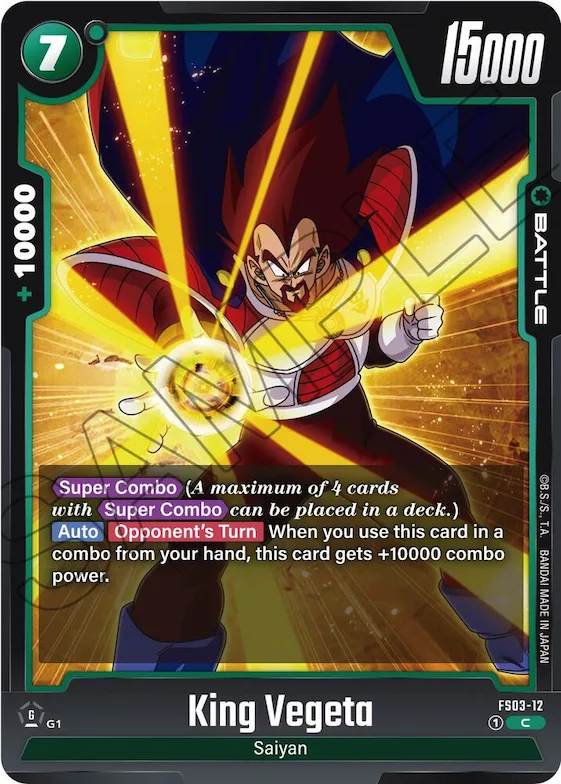 King Vegeta #fs3-12 – Starter Deck 3: Broly
