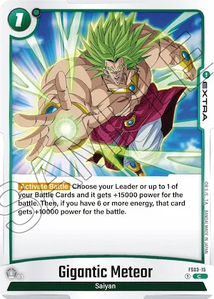 Gigantic Meteor #fs3-15 – Starter Deck 3: Broly