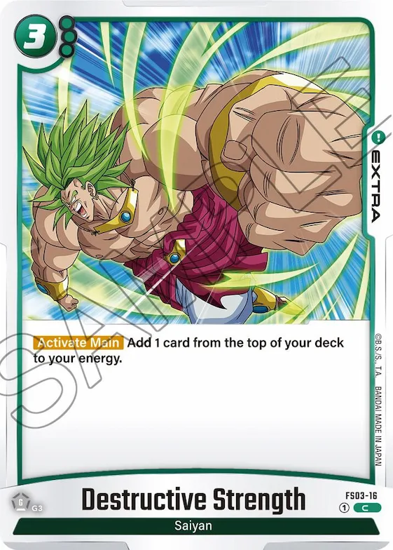 Destructive Strength #fs3-16 – Starter Deck 3: Broly