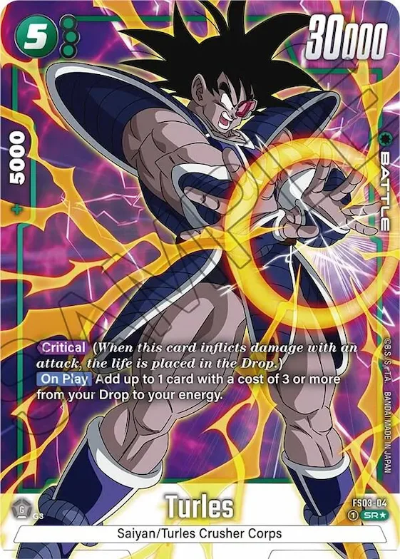 Turles (Bonus Pack Alternate Art) #fs3-04 – Starter Deck 3: Broly