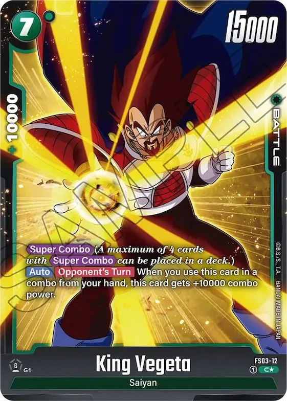 King Vegeta (Bonus Pack Alternate Art) #fs3-12 – Starter Deck 3: Broly