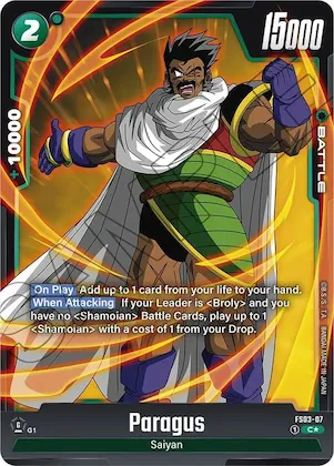 Paragus - FS03-07 (Bonus Pack Alternate Art) #fs3-07 – Starter Deck 3: Broly