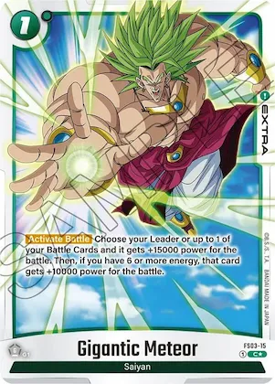 Gigantic Meteor (Bonus Pack Alternate Art) #fs3-15 – Starter Deck 3: Broly