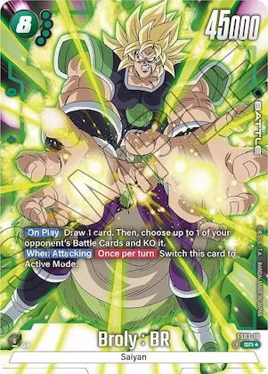 Broly : BR (Bonus Pack Alternate Art) #fs3-10 – Starter Deck 3: Broly