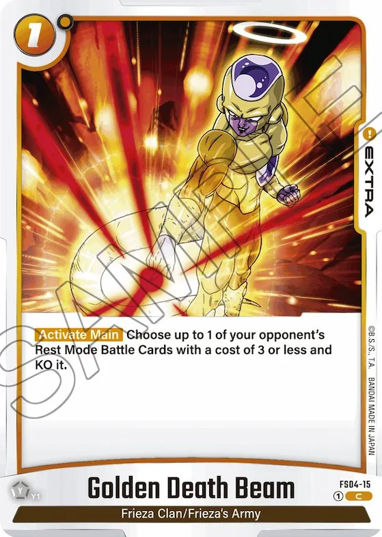 Golden Death Beam #fs4-15 – Starter Deck 4: Frieza