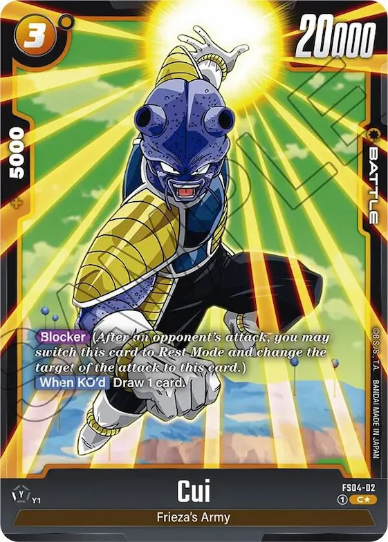 Cui (Bonus Pack Alternate Art) #fs4-02 – Starter Deck 4: Frieza