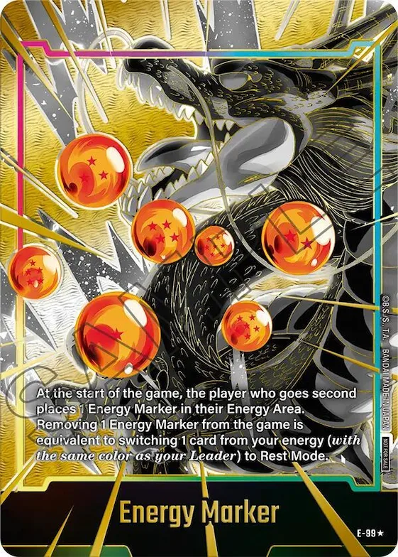 Energy Marker (E-99) (Gold) #e-99 – Fusion World Energy Markers