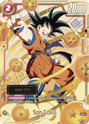 Son Goku - FP-001 (Serial Numbered) #fp-001 – Fusion World Promotion Cards and Packs