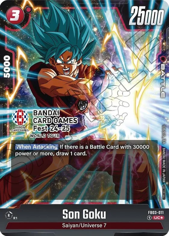 Son Goku - FB03-011 (BANDAI Card Games Fest 24-25 World Tour) #fb3-011 – Fusion World Promotion Cards and Packs