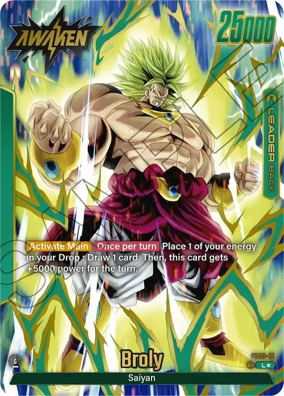 Broly - FS03-01 (Gold) #fs3-01 – Fusion World Promotion Cards and Packs