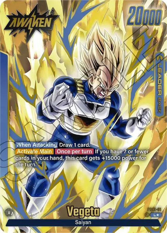 Vegeta - FS02-01 (Gold) #fs2-01 – Fusion World Promotion Cards and Packs
