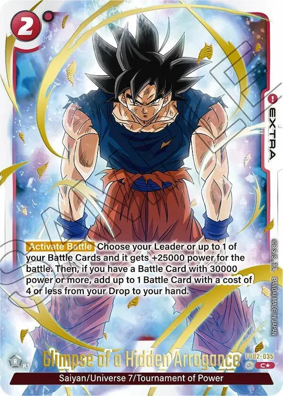 Glimpse of a Hidden Arrogance #fb2-035 – Fusion World Promotion Cards and Packs