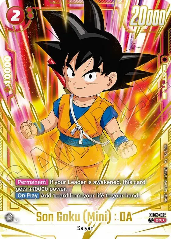 Son Goku (Mini) : DA - FB04-012 (Gold) #fb4-012 – Fusion World Promotion Cards and Packs