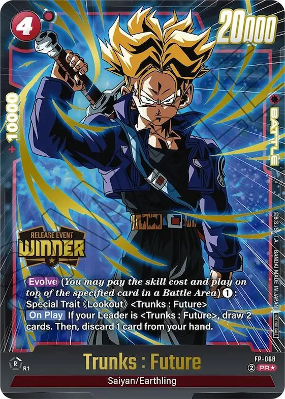 Trunks : Future - FP-068 (Release Event Winner) #fp-068 – Fusion World Promotion Cards and Packs