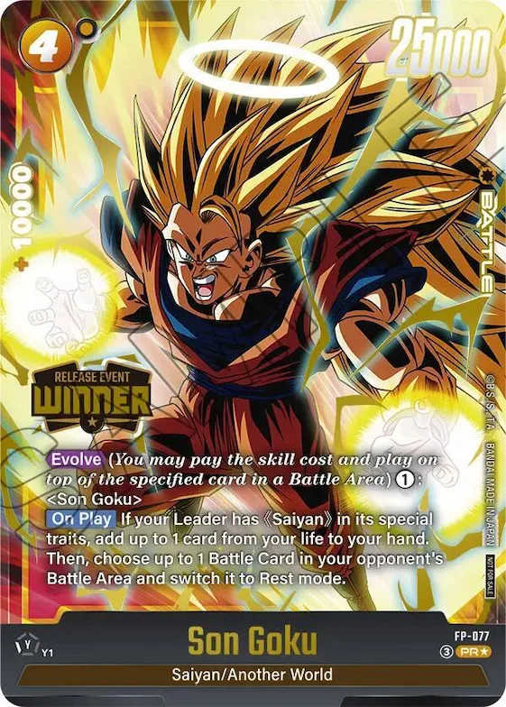 Son Goku - FP-077 (Release Event Winner) #fp-077 – Fusion World Promotion Cards and Packs