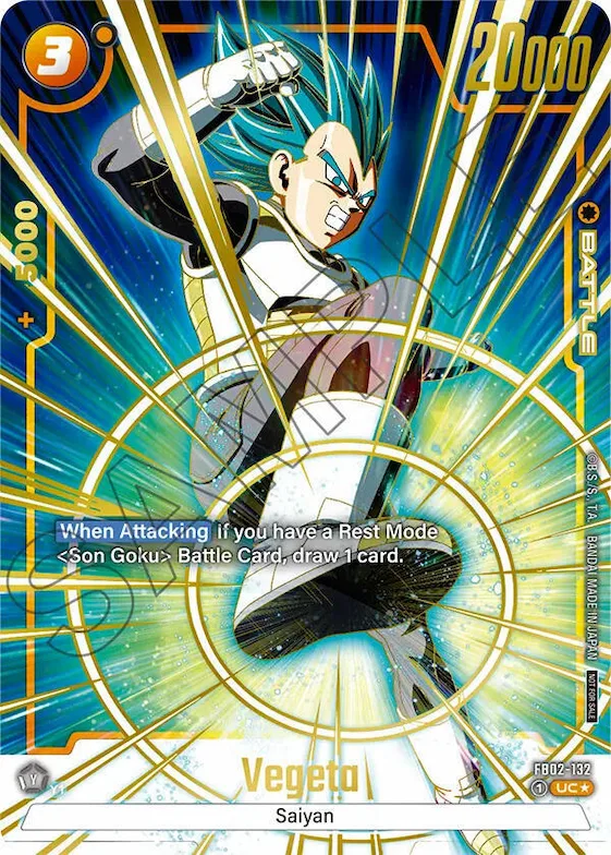 Vegeta - FB02-132 (Championship Pack 01) (Gold) #fb2-132 – Tournament and Championship Promos