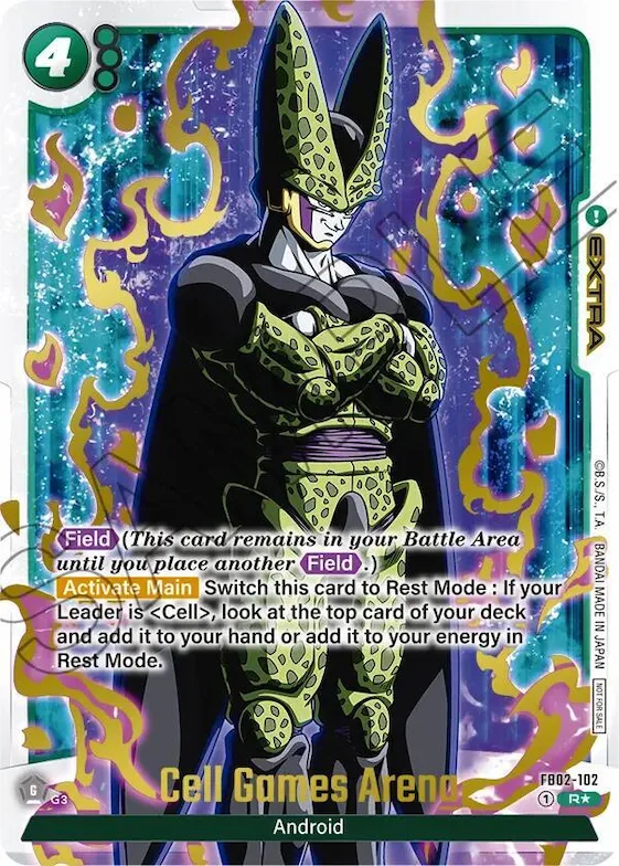 Cell Games Arena - FB02-102 (Championship Pack 02) (Gold) #fb2-102 – Tournament and Championship Promos