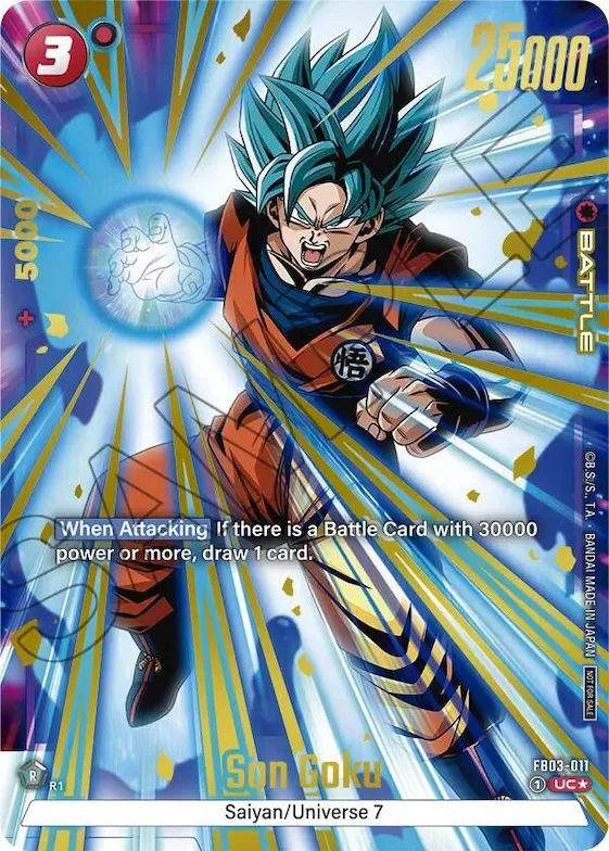 Son Goku - FB03-011 (Championship Pack 02) (Gold) #fb3-011 – Tournament and Championship Promos