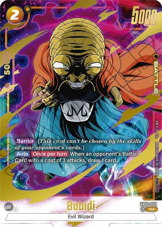 Babidi - FB03-083 (Championship Pack 02) (Gold) #fb3-083 – Tournament and Championship Promos