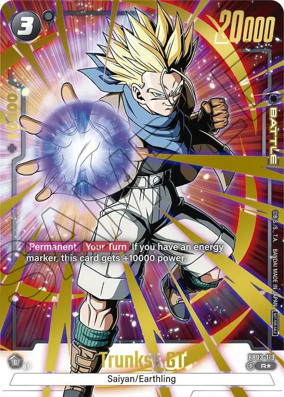 Trunks : GT - FB03-119 (Championship Pack 02) (Gold) #fb3-119 – Tournament and Championship Promos
