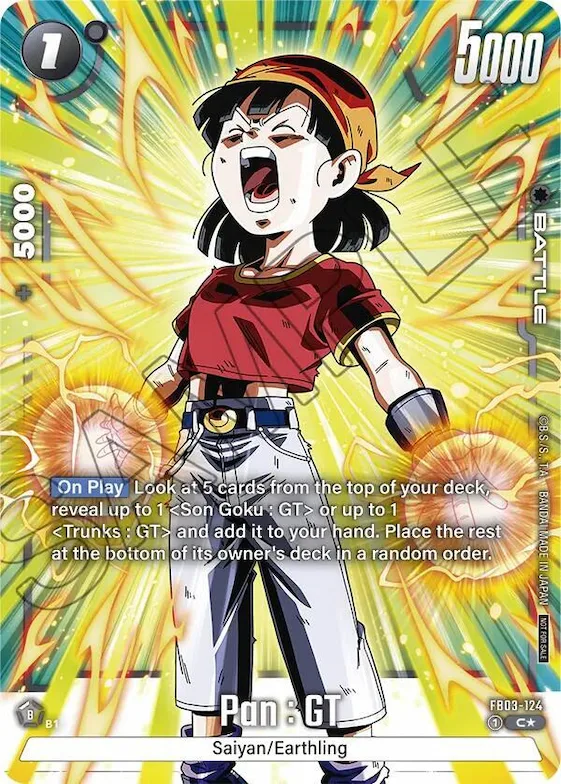 Pan : GT (Tournament Pack -Winner- 03) #fb3-124 – Tournament and Championship Promos
