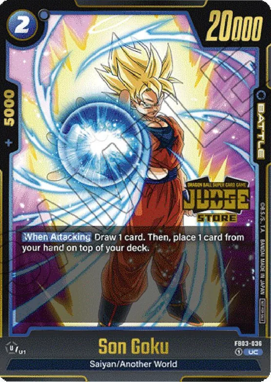 Son Goku - FB03-036 (Judge Pack (Store Judge) 02) #fb3-036 – Tournament and Championship Promos