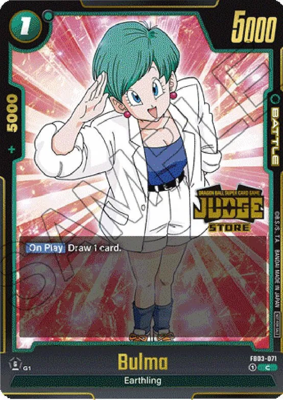 Bulma - FB03-071 (Judge Pack (Store Judge) 02) #fb3-071 – Tournament and Championship Promos