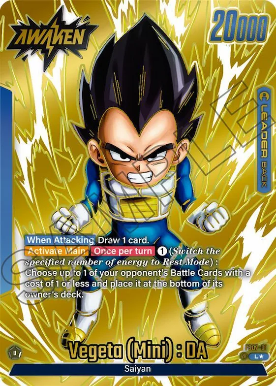 Vegeta (Mini) : DA (Gold) #fs7-01 – Tournament and Championship Promos