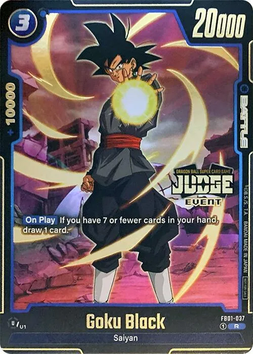 Goku Black - FB01-037 (Judge Pack (Event Judge) 01) #fb1-037 – Tournament and Championship Promos
