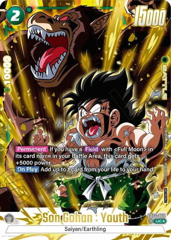 Son Gohan : Youth (Alternate Art) (Limited Pack 01) #fb4-060 – Tournament and Championship Promos