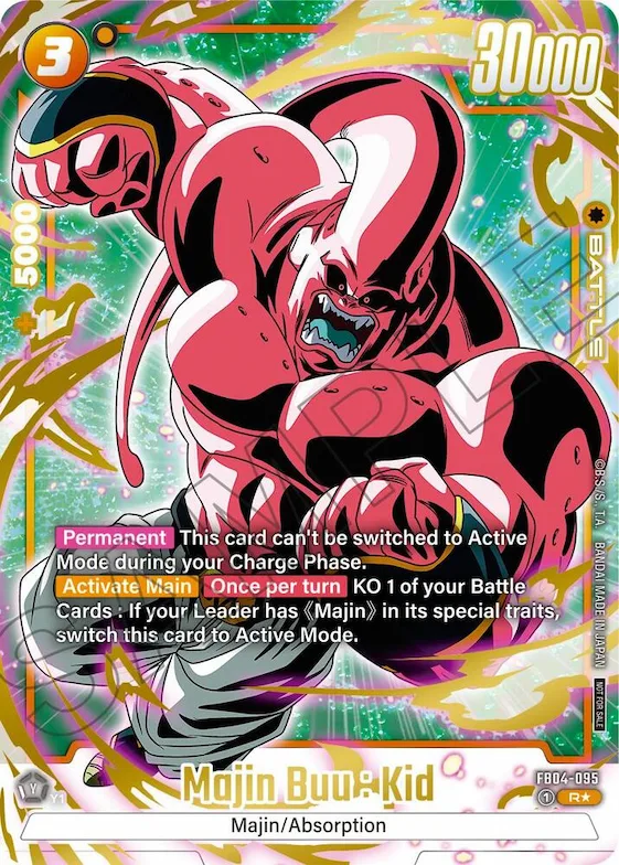 Majin Buu : Kid (Alternate Art) (Limited Pack 01) #fb4-095 – Tournament and Championship Promos