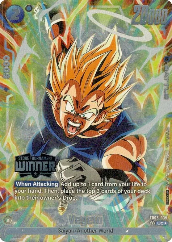 Vegeta (Tournament Pack -Winner- 06) #fb5-039 – Tournament and Championship Promos