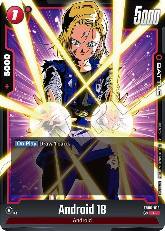 Android 18 (Limited Pack 02) #fb7-013 – Tournament and Championship Promos