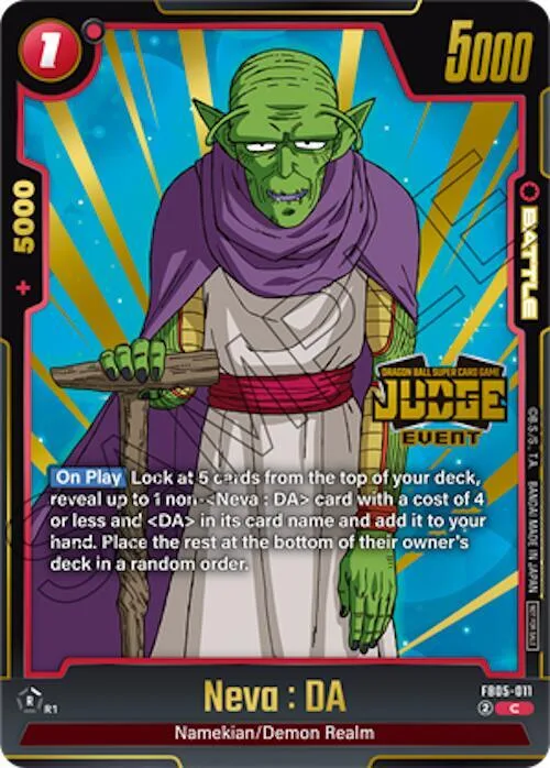 Neva : DA (Judge Pack (Event Judge) 04) #fb5-011 – Tournament and Championship Promos