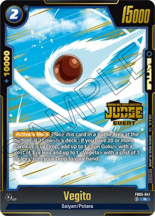 Vegito (Judge Pack (Event Judge) 04) #fb5-041 – Tournament and Championship Promos