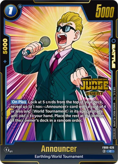 Announcer (Judge Pack (Event Judge) 04) #fb6-026 – Tournament and Championship Promos