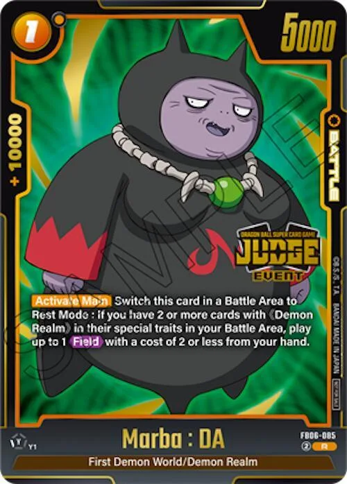 Marba : DA (Judge Pack (Event Judge) 04) #fb6-085 – Tournament and Championship Promos