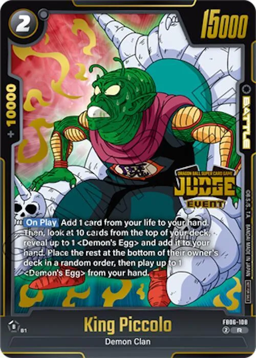 King Piccolo (Judge Pack (Event Judge) 04) #fb6-108 – Tournament and Championship Promos