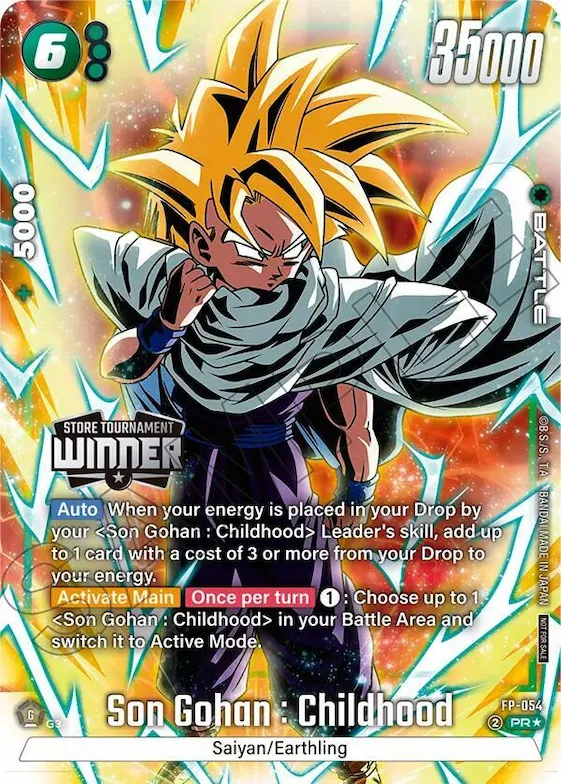 Son Gohan : Childhood - FP-054 (Tournament Pack -Winner- 08) #fp-054 – Tournament and Championship Promos